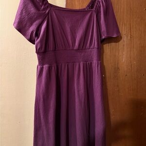 Old Navy Plum Short Sleeve Dress